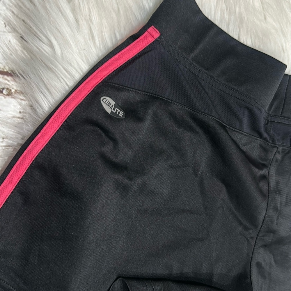 Adidas Pink and Black Athletic Shorts with Moisture-Wicking Fabric Size Medium - Picture 7 of 16